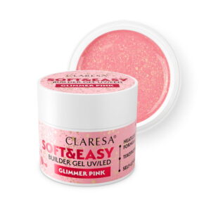 CLARESA SOFT&EASY BUILDER GEL GLIMMER PINK /45g